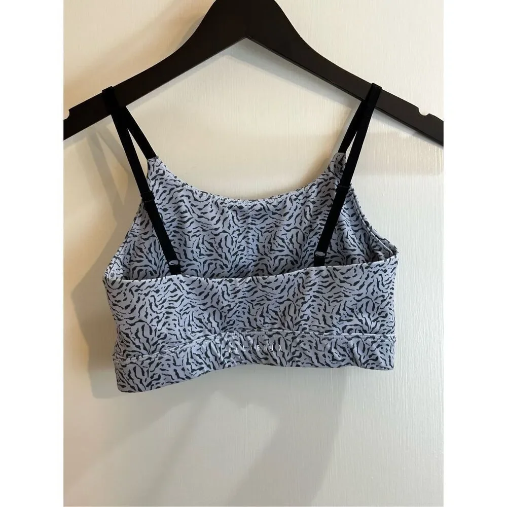 Allfenix gray sports bra top size S
